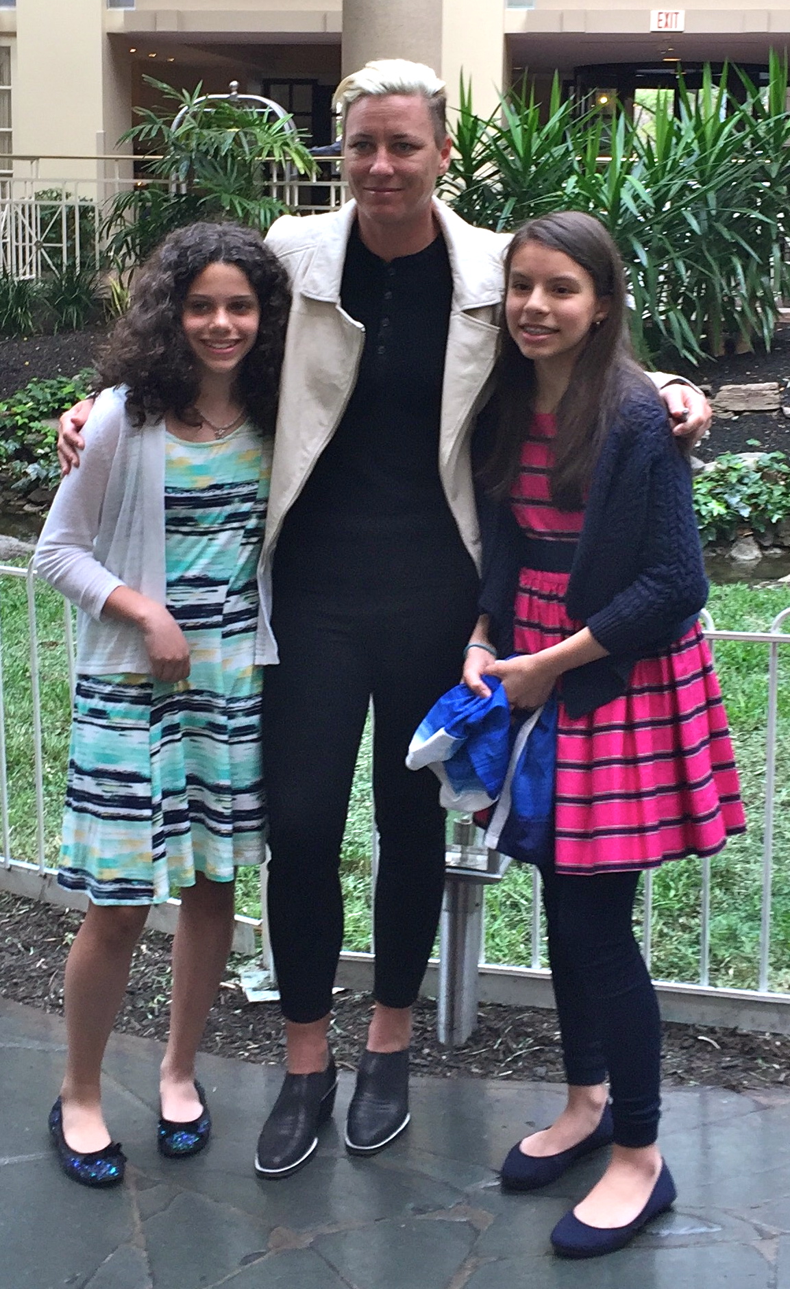 LiveGirl Emily (from Stamford, on right) excited to meet soccer superstar Abby Wambach at the Fairfield County Community Foundation Luncheon. Congratulations to Emily for winning the Fairfield County "Strong Like A Girl" video contest for the opportunity of a lifetime to meet Abby! 