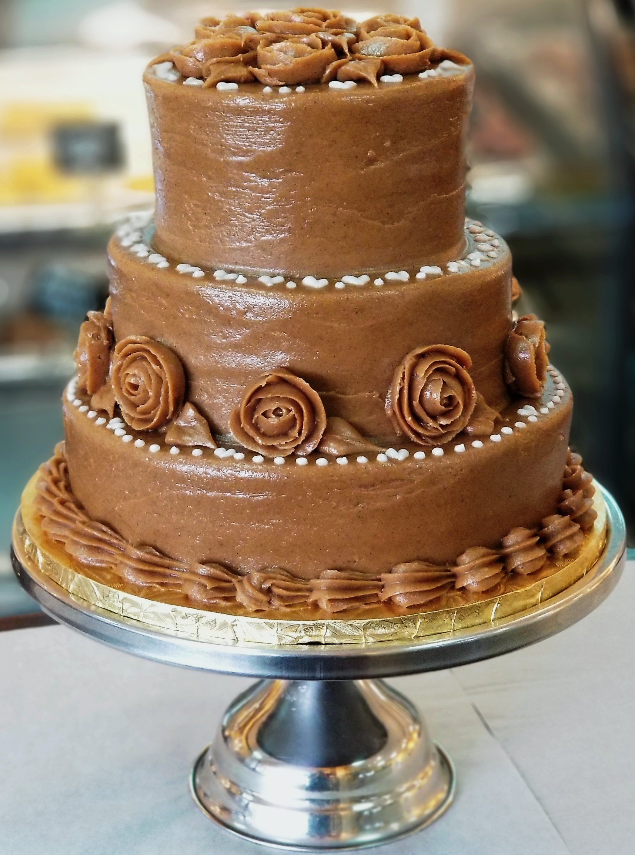 3 Tier Carrot Cake with Toffee Frosting