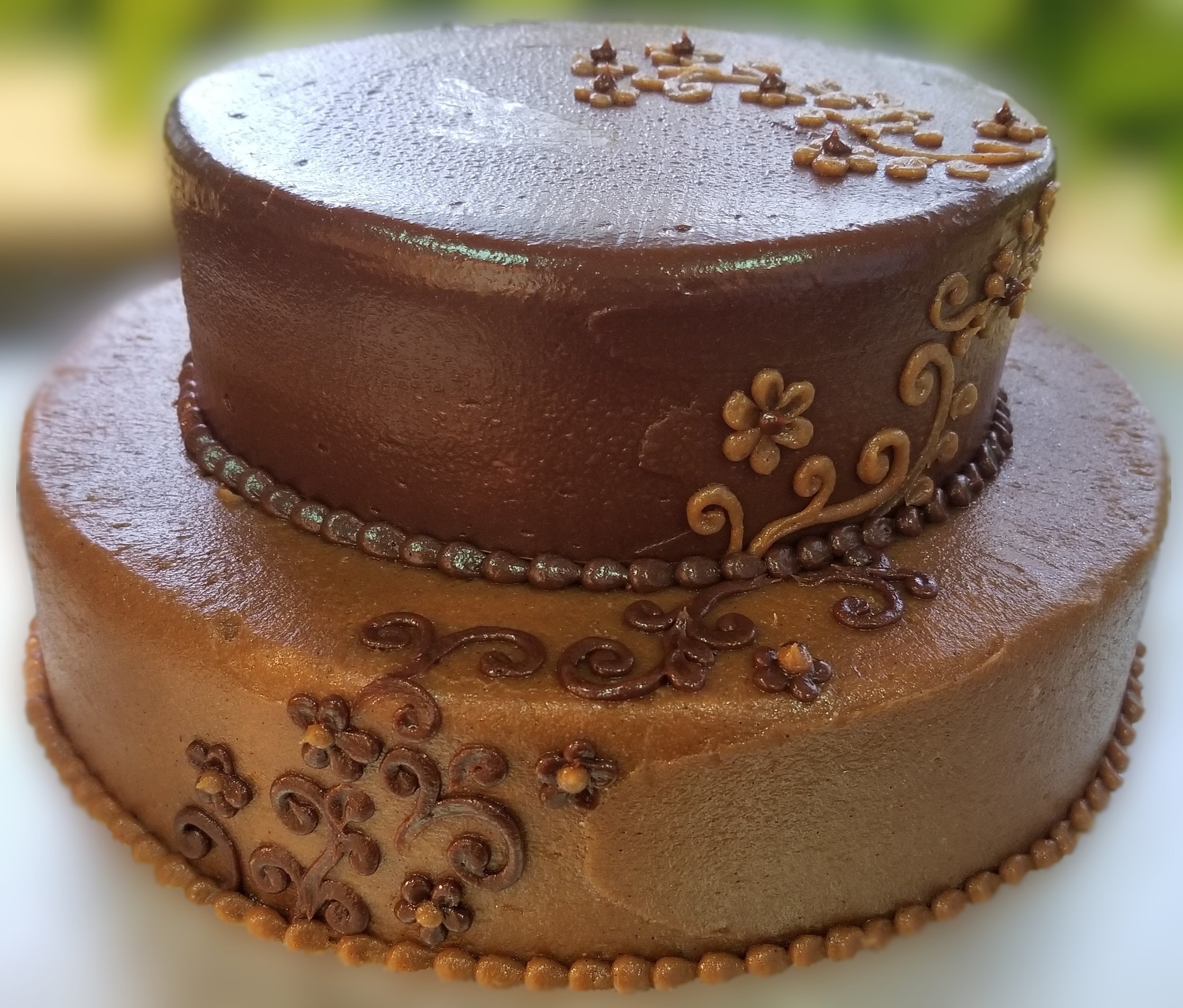 2 Tier Carrot &amp; Chocolate Cake