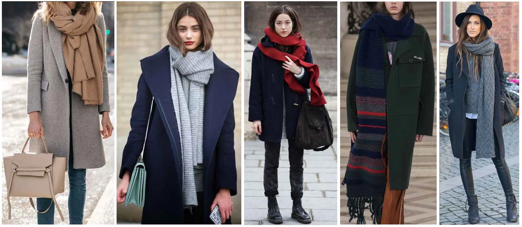 textured knit scarves