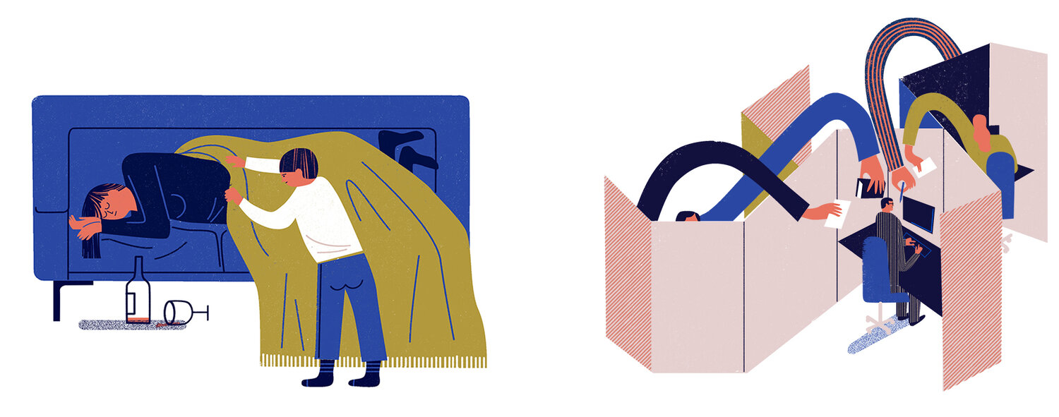 Spot illustrations / Psychology heute
