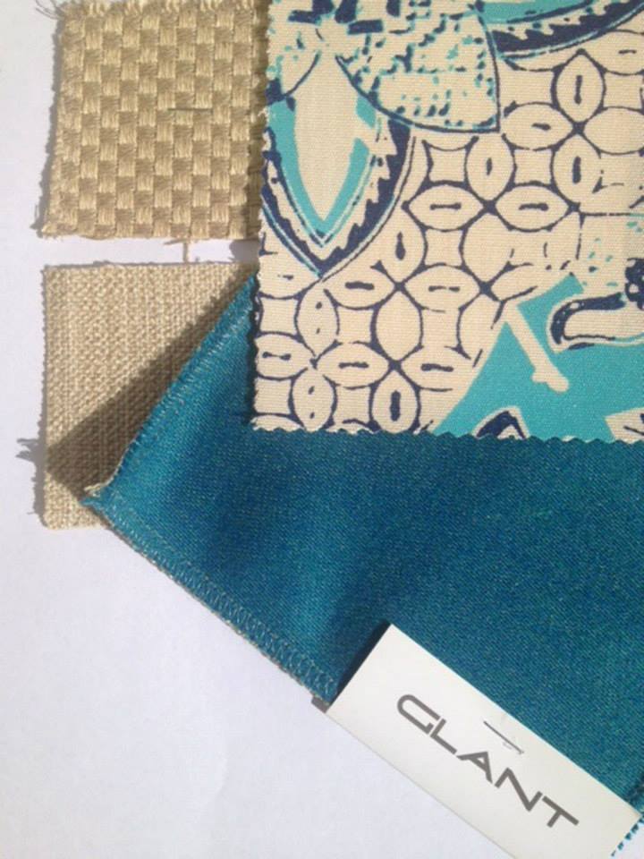  Sample swatch for Palm Beach color palette. 