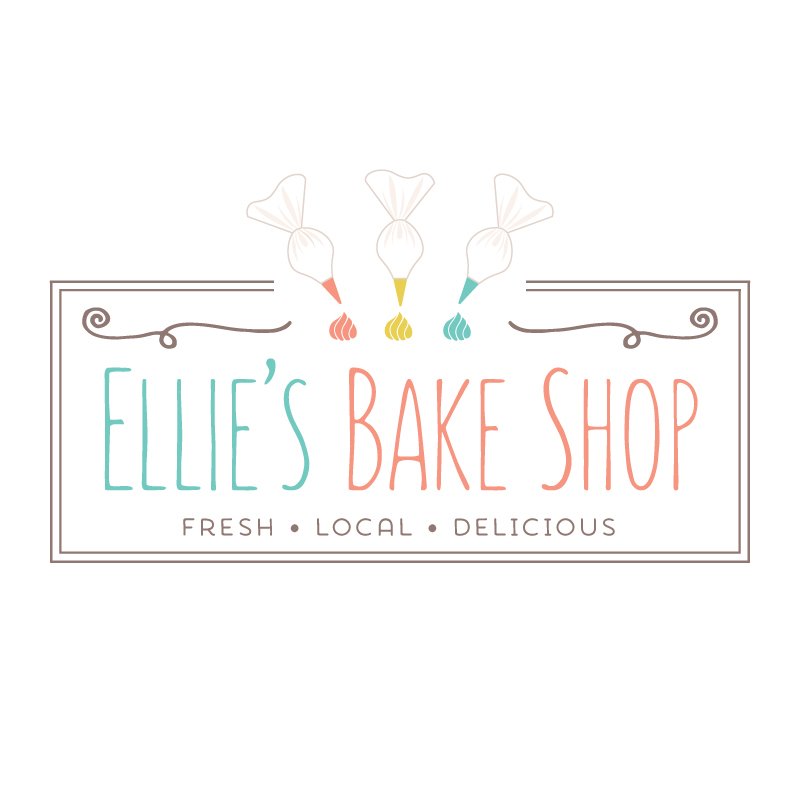 Pastry Bags and Frosting Logo Design - Customized with Your Business Name —  Ramble Road Studios