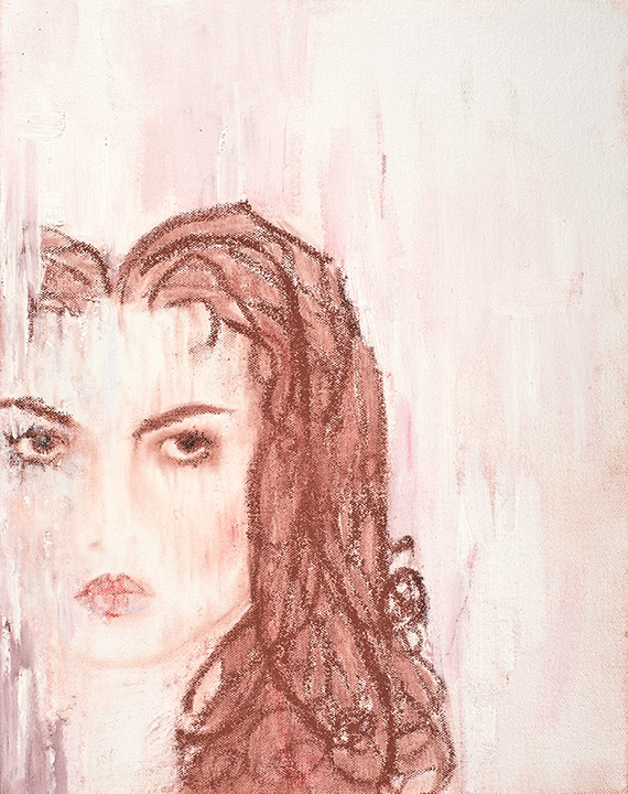 Self Portrait by Shannon Nissa Bailey Powers Infinitely Loved and Loving January 1, 1979-Midnight, November 17, 2003 Painted at Boston Children's Hospital November, 2003