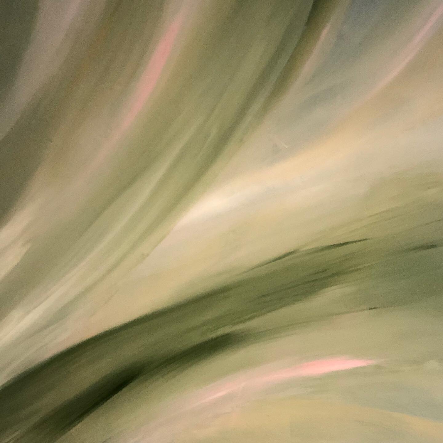 A section of the next painting- spring colors and movement