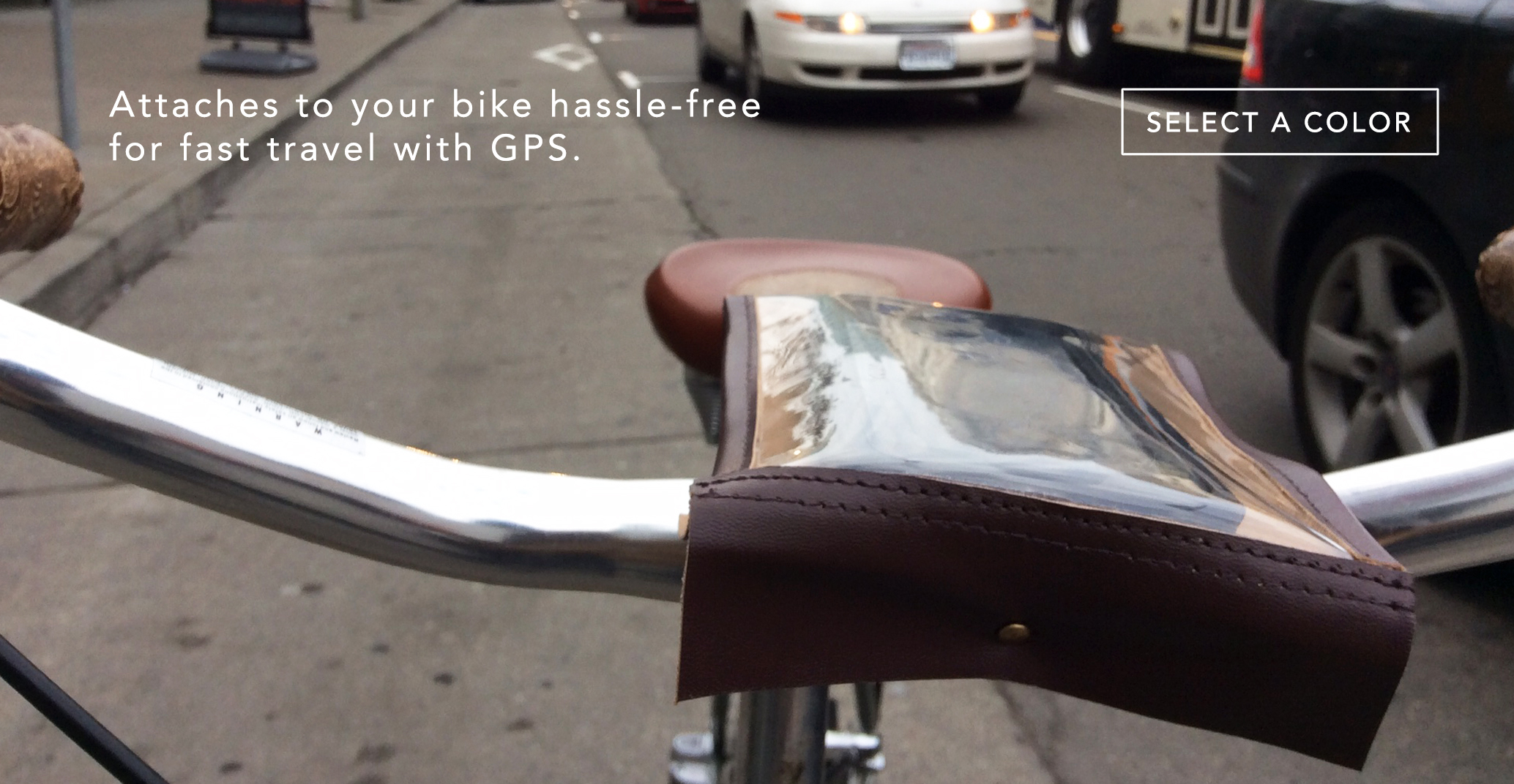 Order a universal smartphone holder for bicycles.