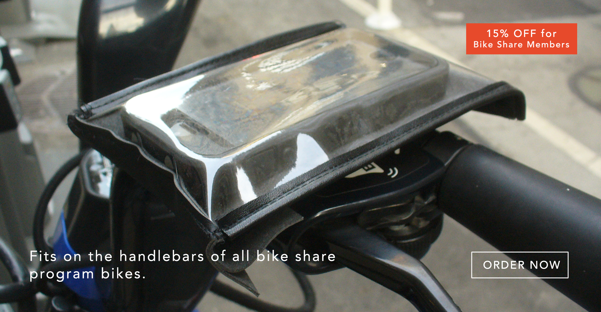 Order a universal smartphone holder for bicycles.