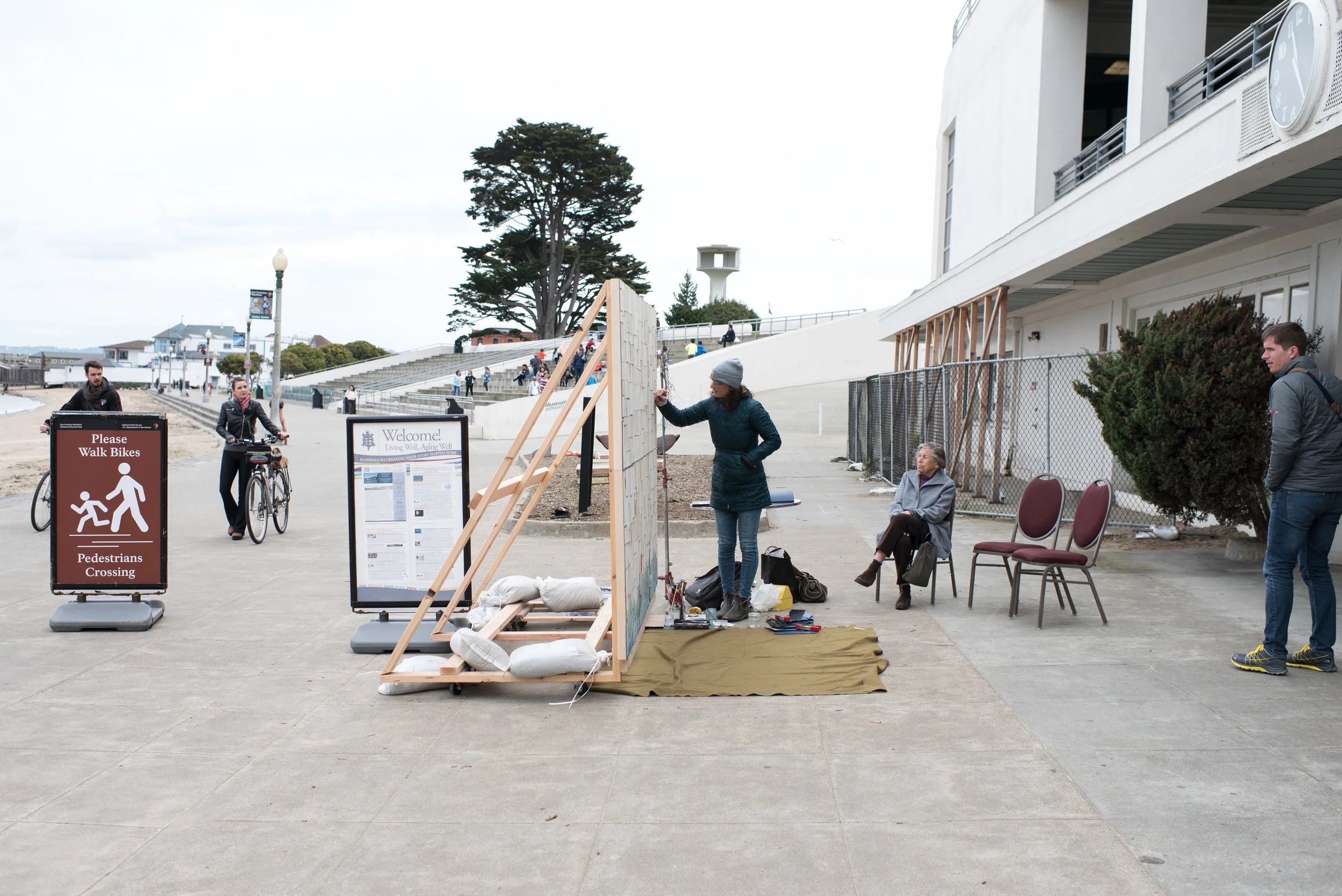five days installation at aquatic park, san francisco
