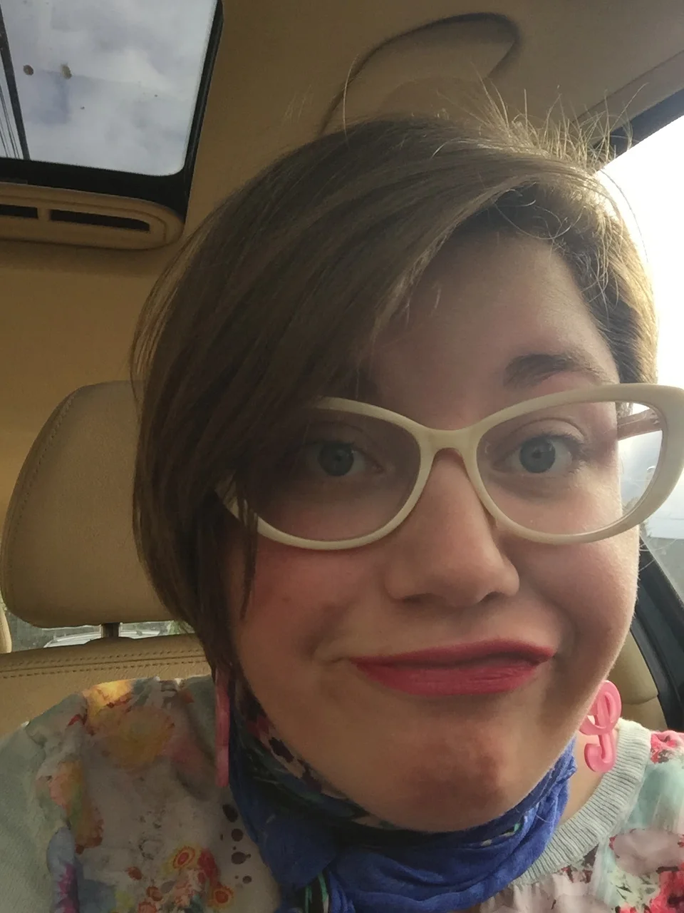 Got my brows sugared before the wedding. I was trying to look cute and failing at it pretty hard!
