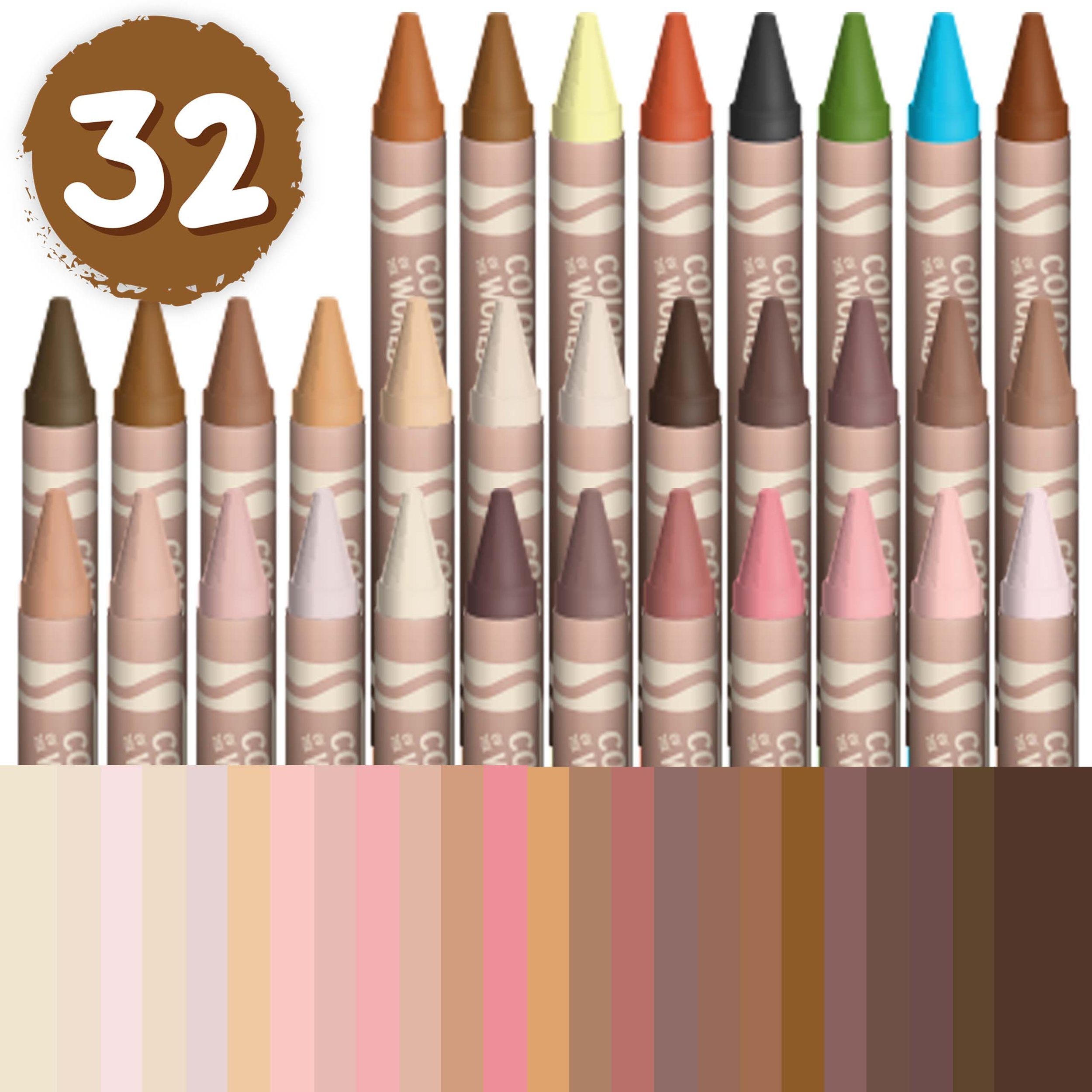 52-0110 - Colors of the World Crayons 32CT_02.jpg