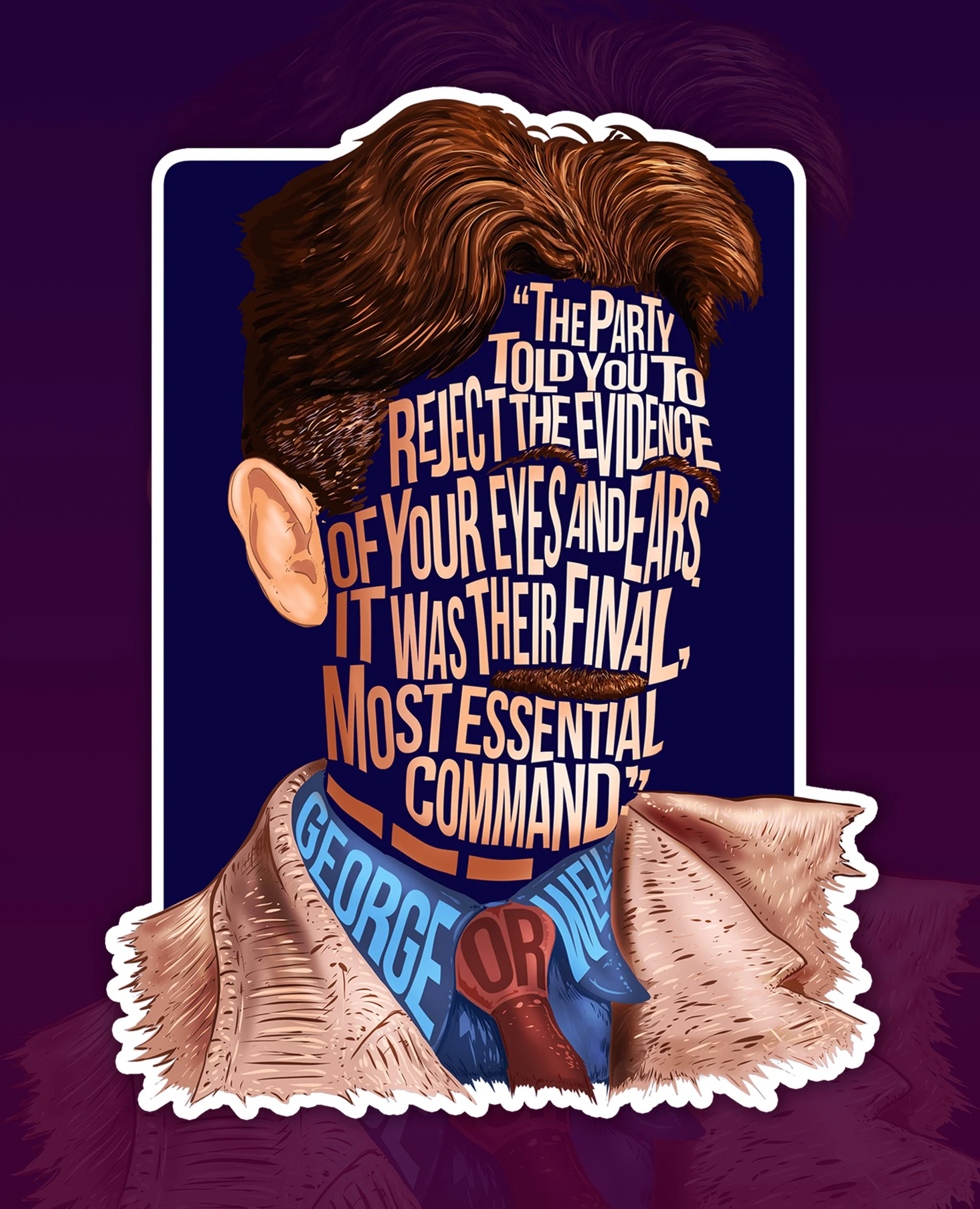 The Party told you... 4 x 5.5" sticker