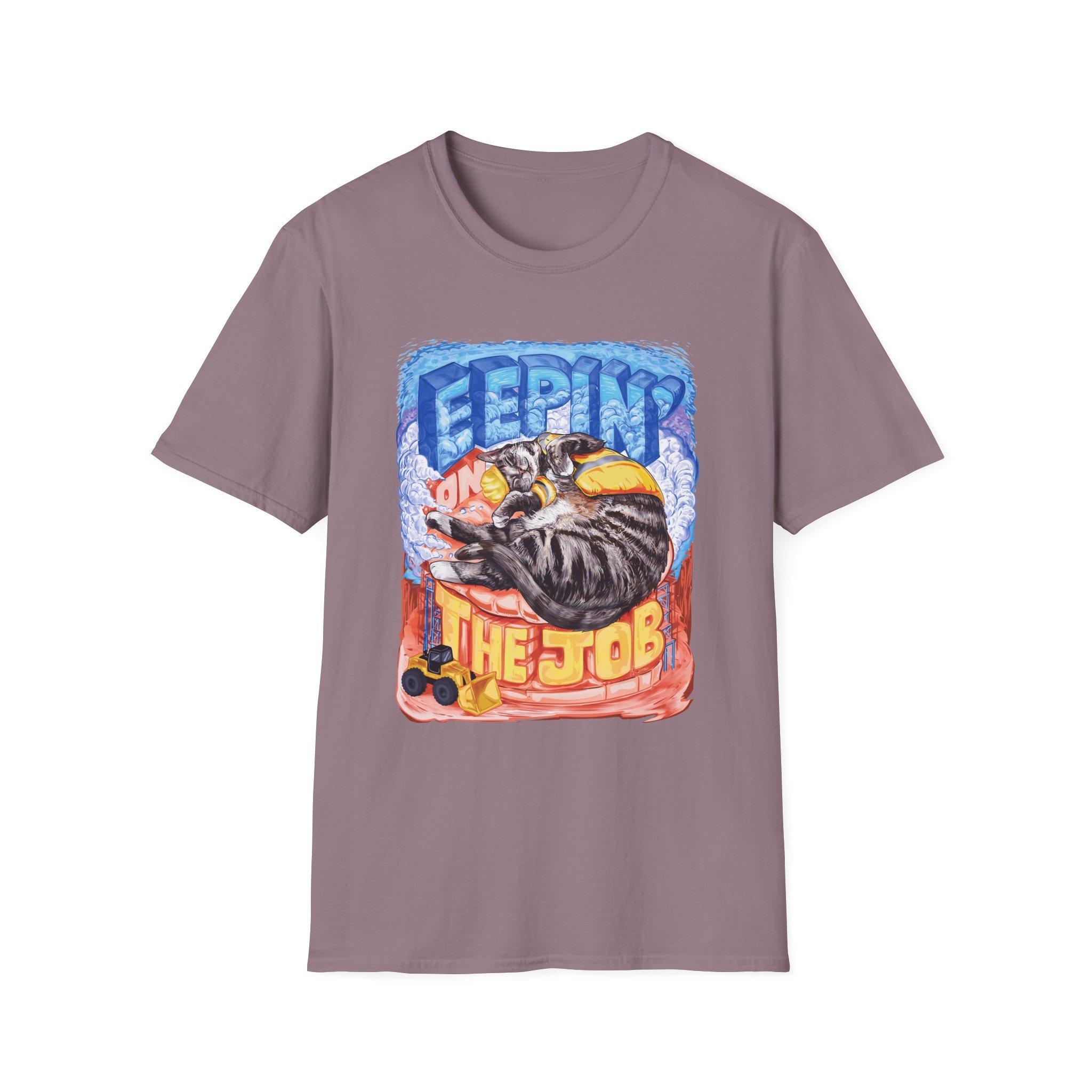 Eepin on the job shirt on Unisex Softstyle Tee