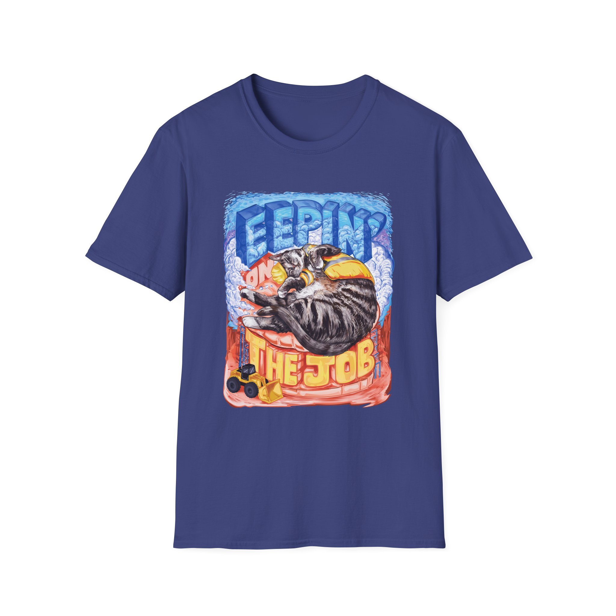 Eepin on the job shirt on Unisex Softstyle Tee