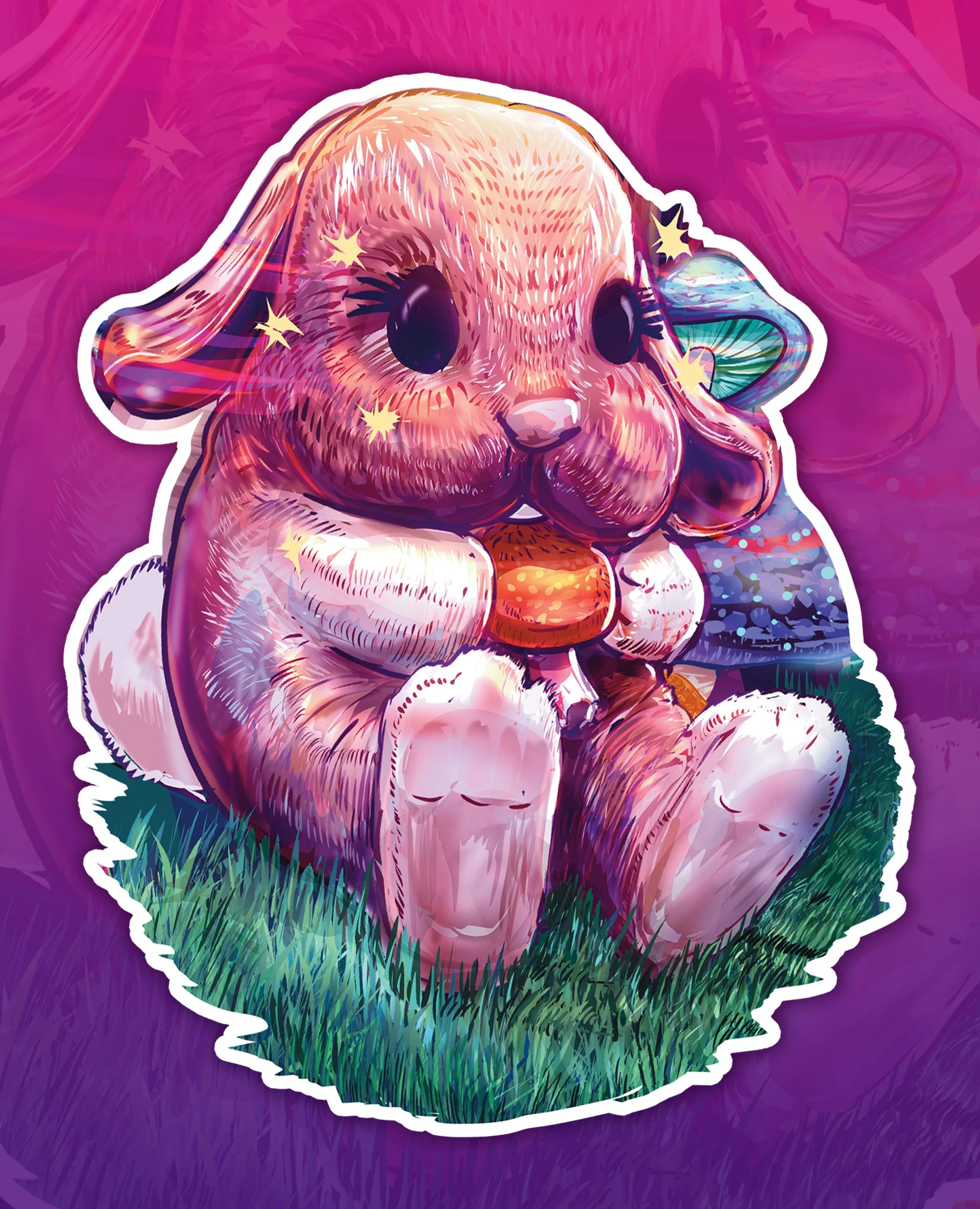 Bunny 4.5 x 6" sticker