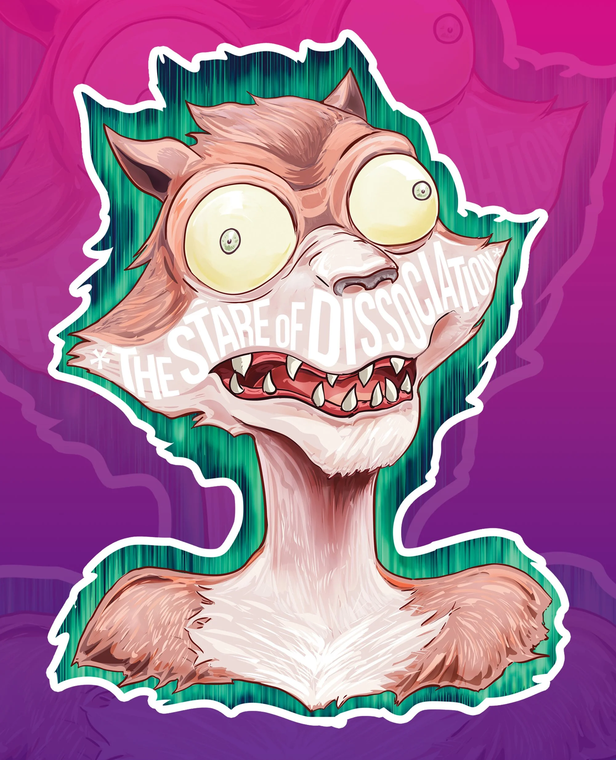 Weasel 4.5 x 6 inch sticker
