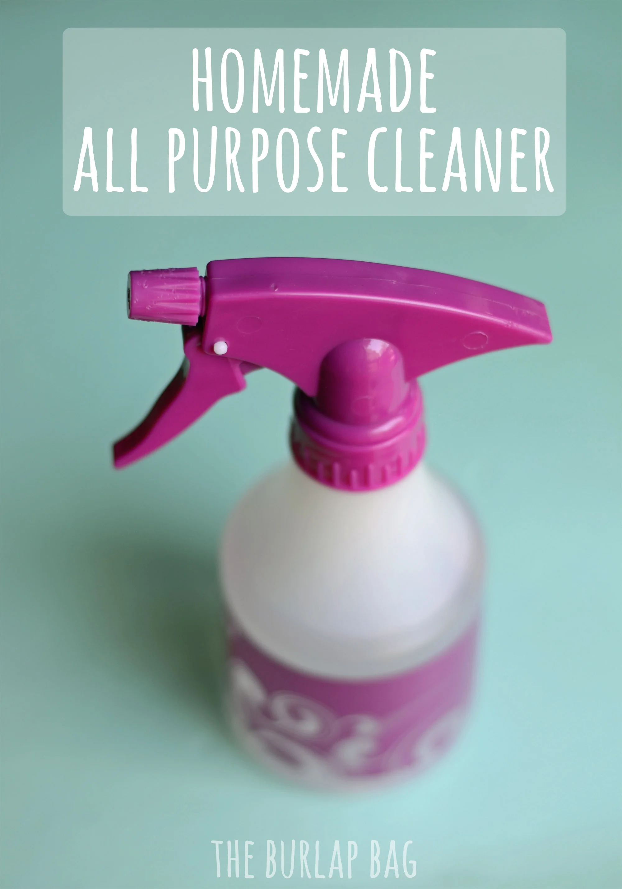 homemade all purpose cleaner - The Burlap Bag