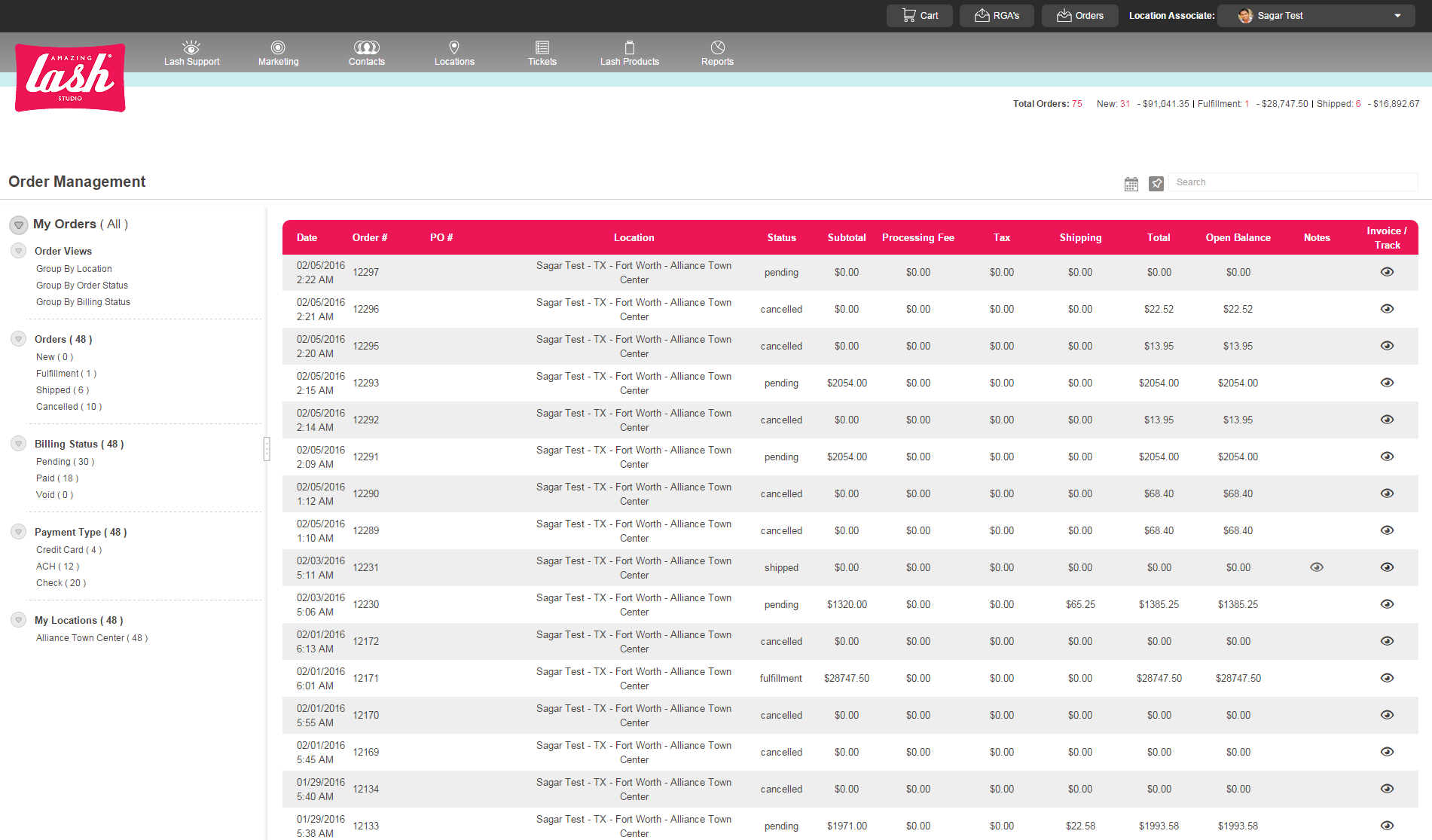 Order Management