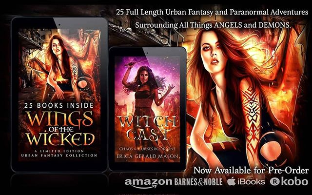 💜❤️💜 Final days! Get Wings Of the Wicked at the special preorder price. Link in bio.💜❤️💜 Yaga looked at her coven with pride. They looked relaxed and sure of themselves, totally prepared to wreck the humans. Winnie flew to a tree and stood on a l