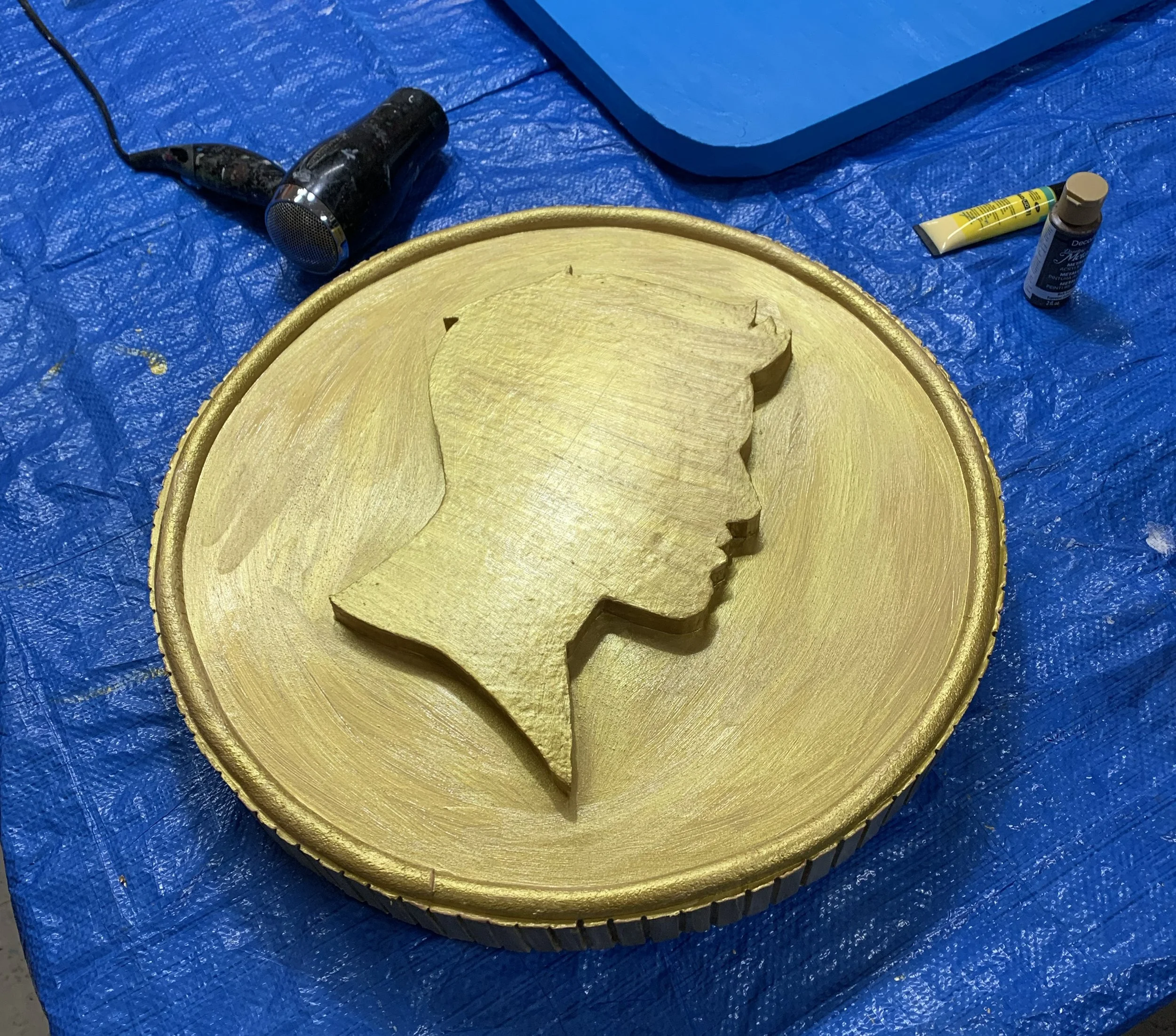 Custom giant coin prop