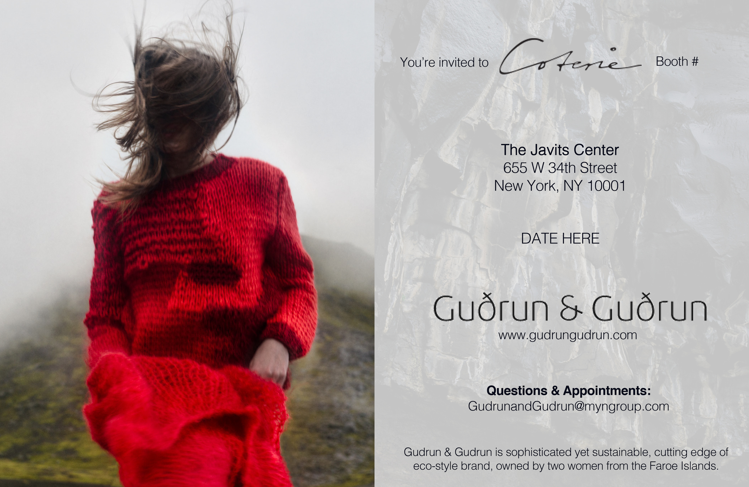  Invitation to Coterie for Gudrun &amp; Gudrun 
