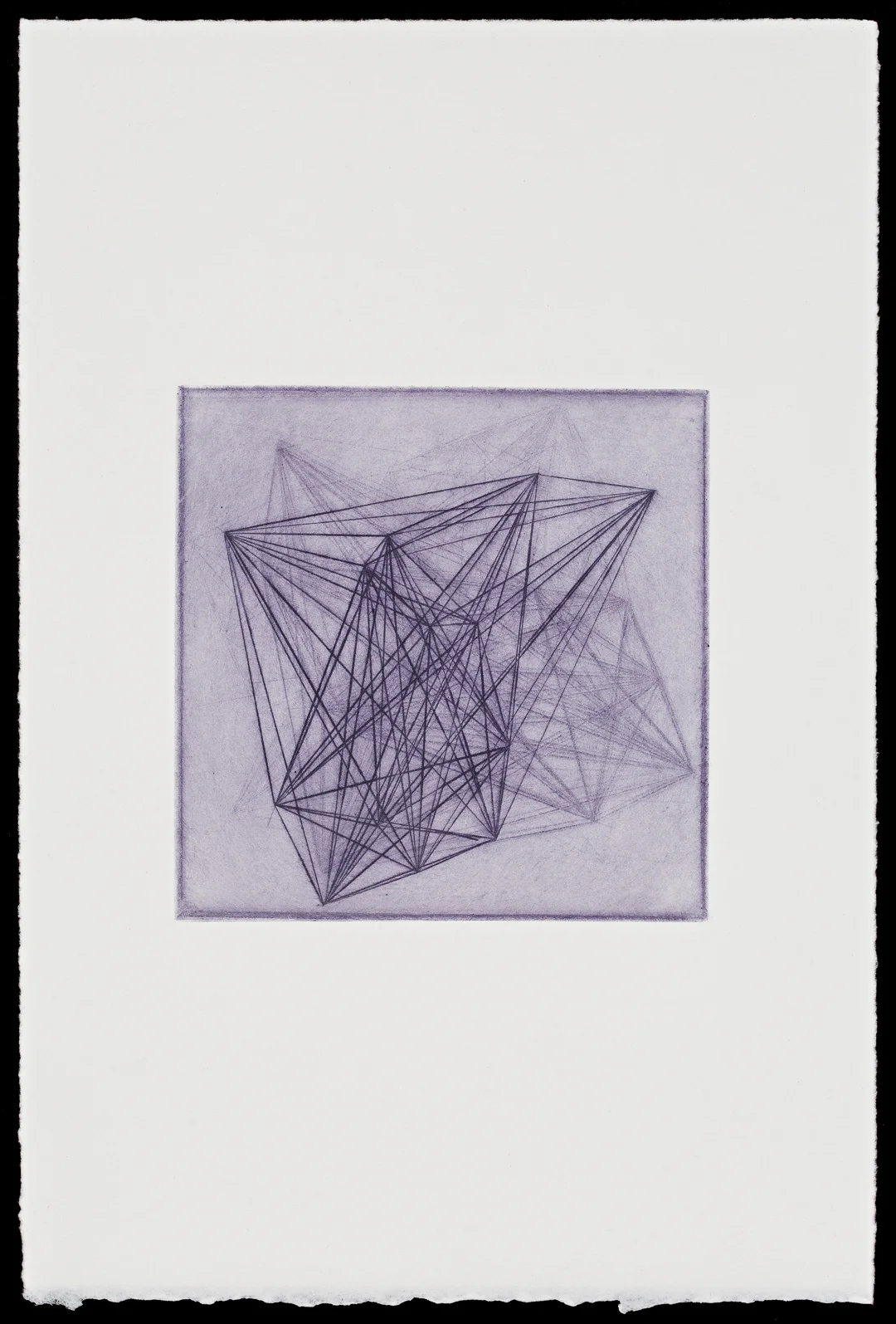 Organic Form 3 (2019), drypoint print on paper, 29 x 19 cm, edition of 6, photo by Document Photography