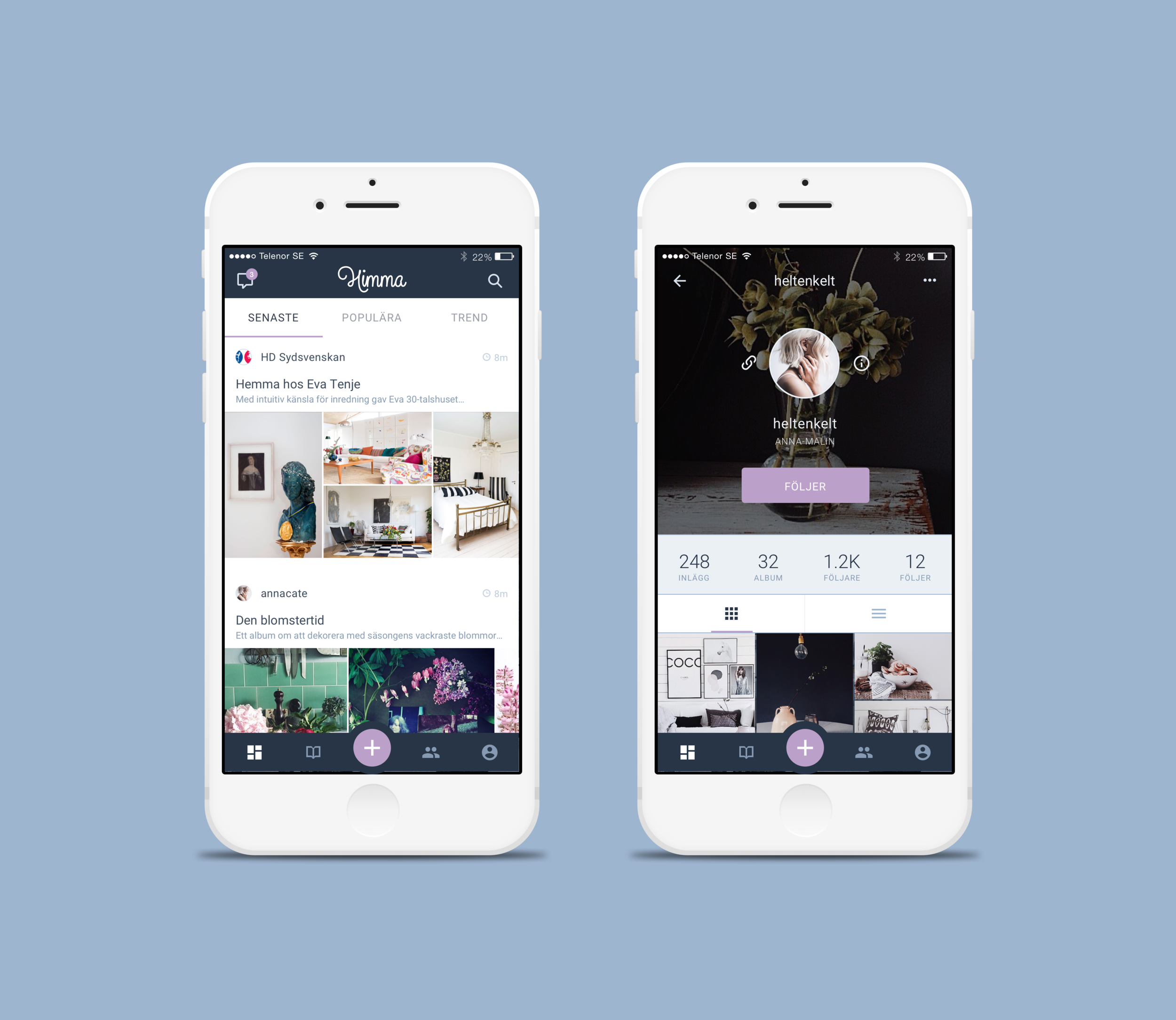 Concept design for iOS interface.