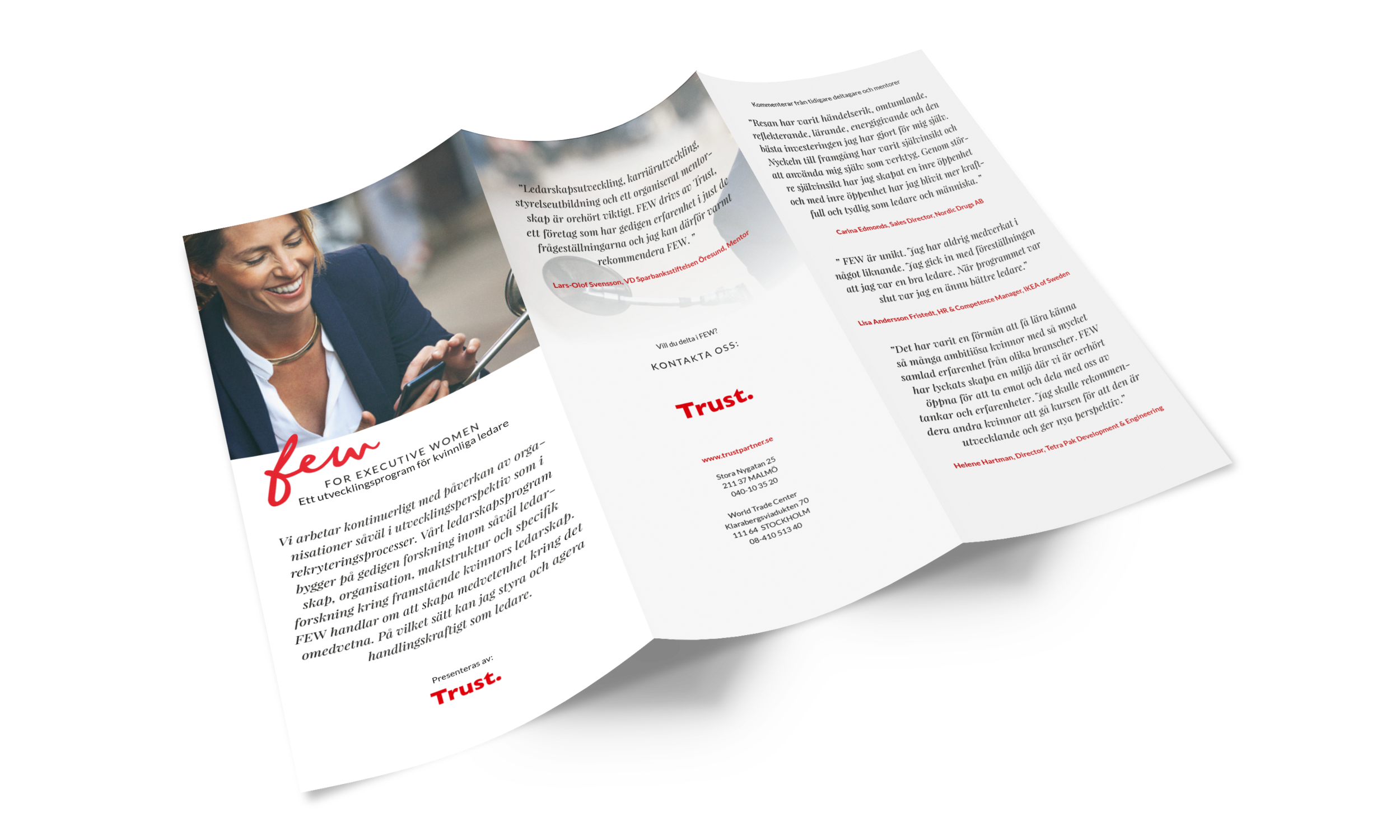 Tri fold brochure for recruiting new candidates