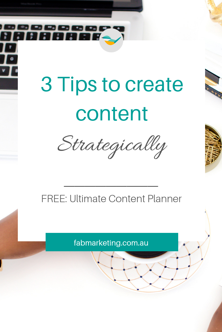 3 tips to create content strategically