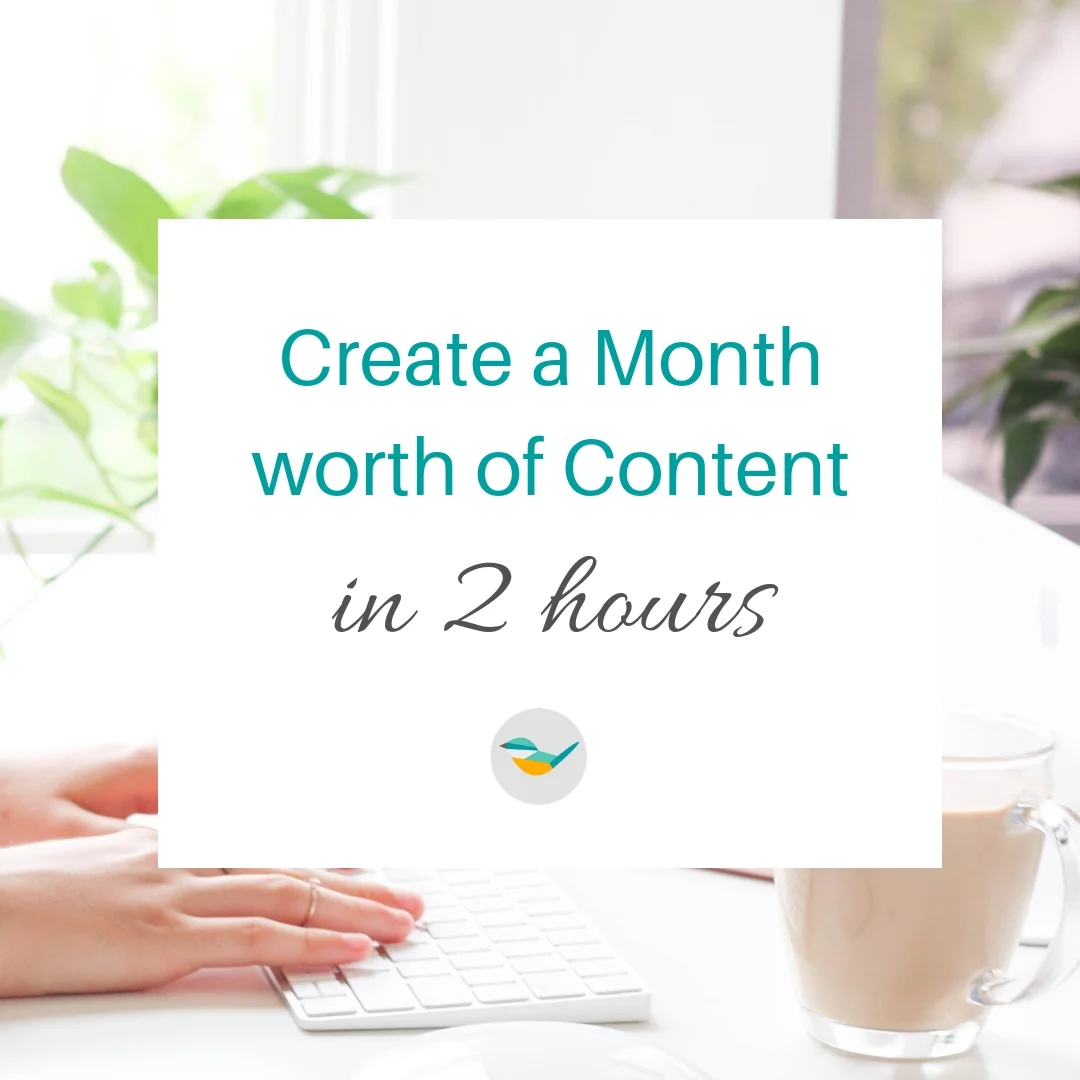 How to create a month-worth of content in 2 hours