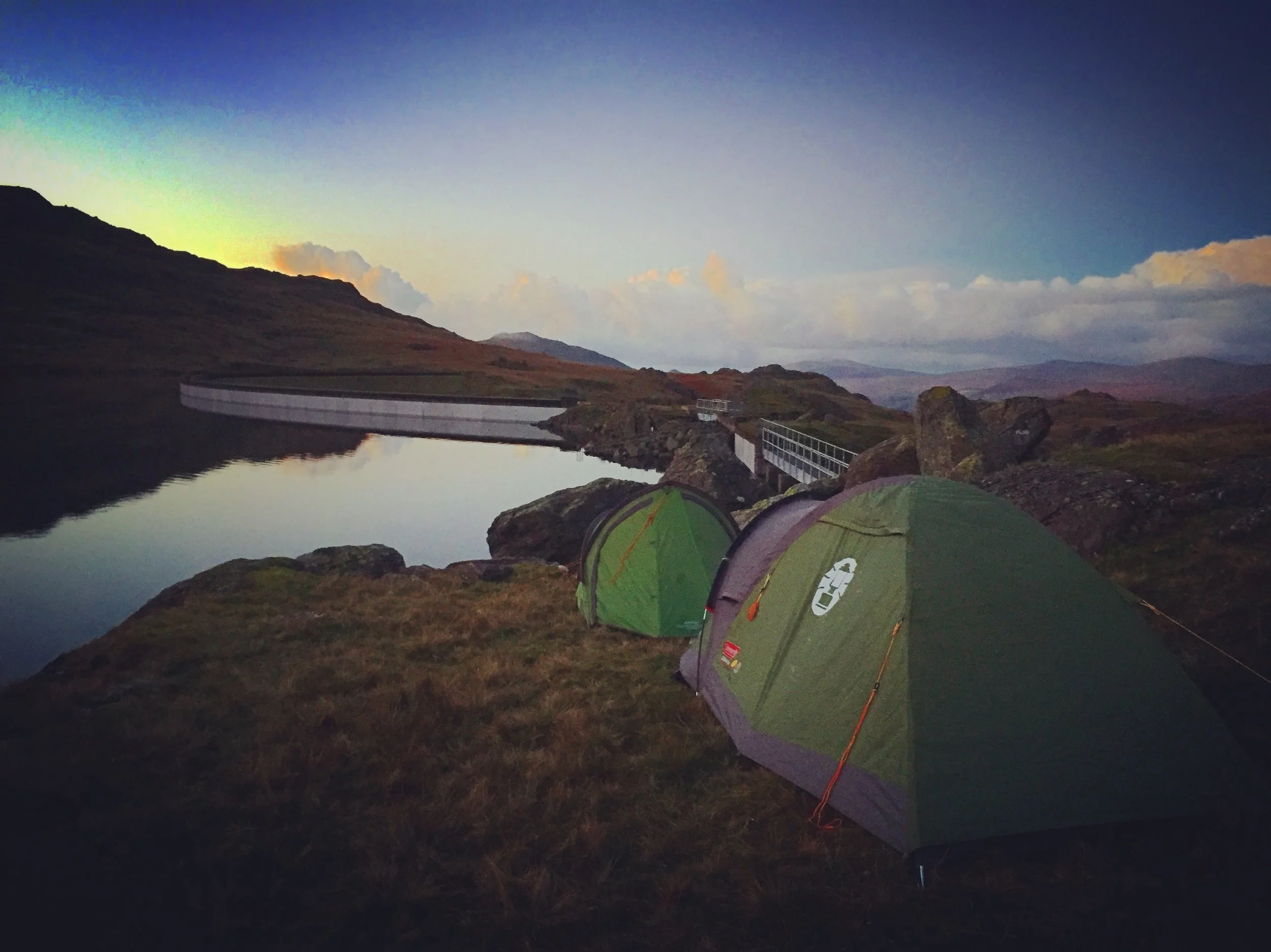 Camp two by the weir