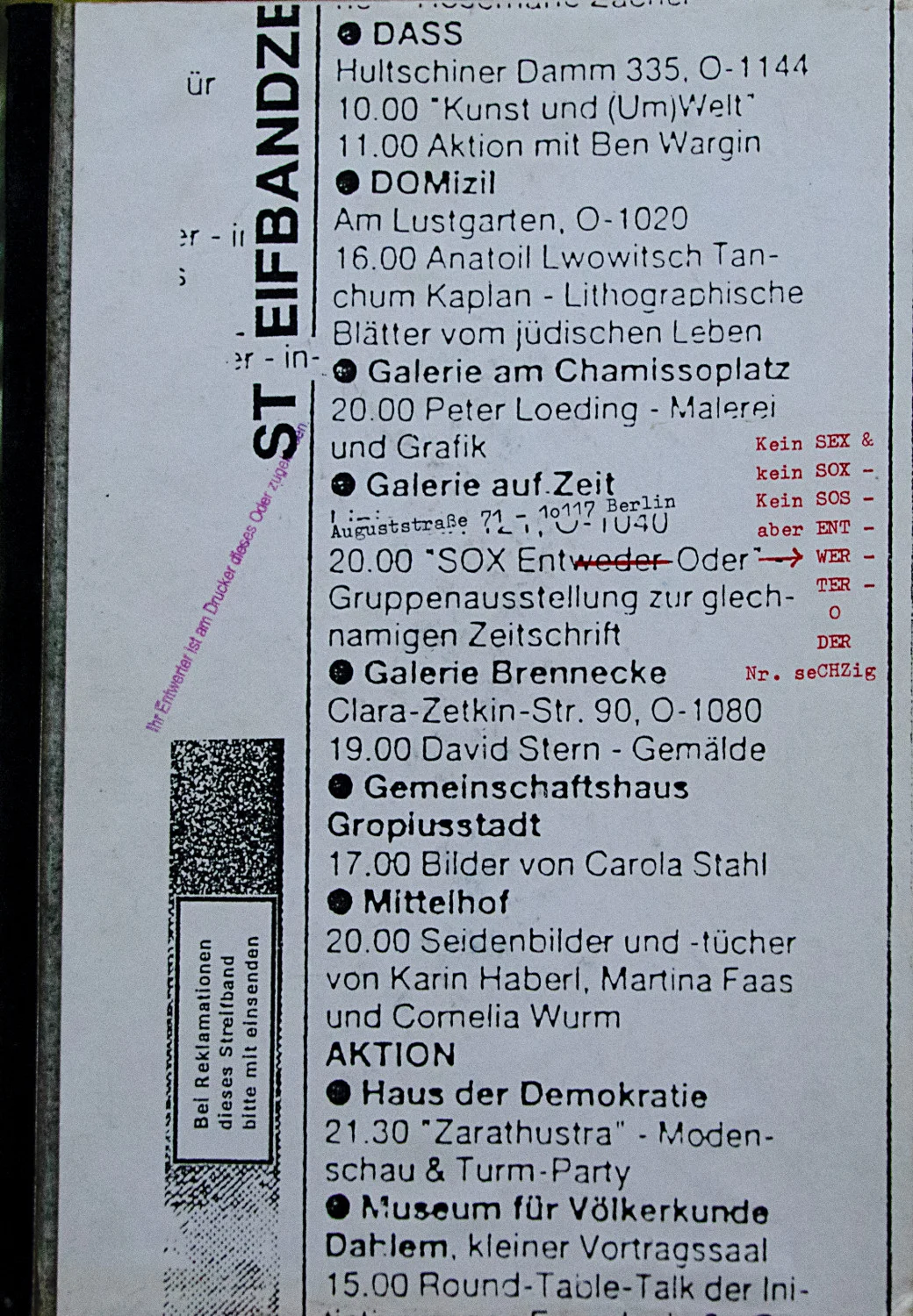 Entwerten/Oder catalogue