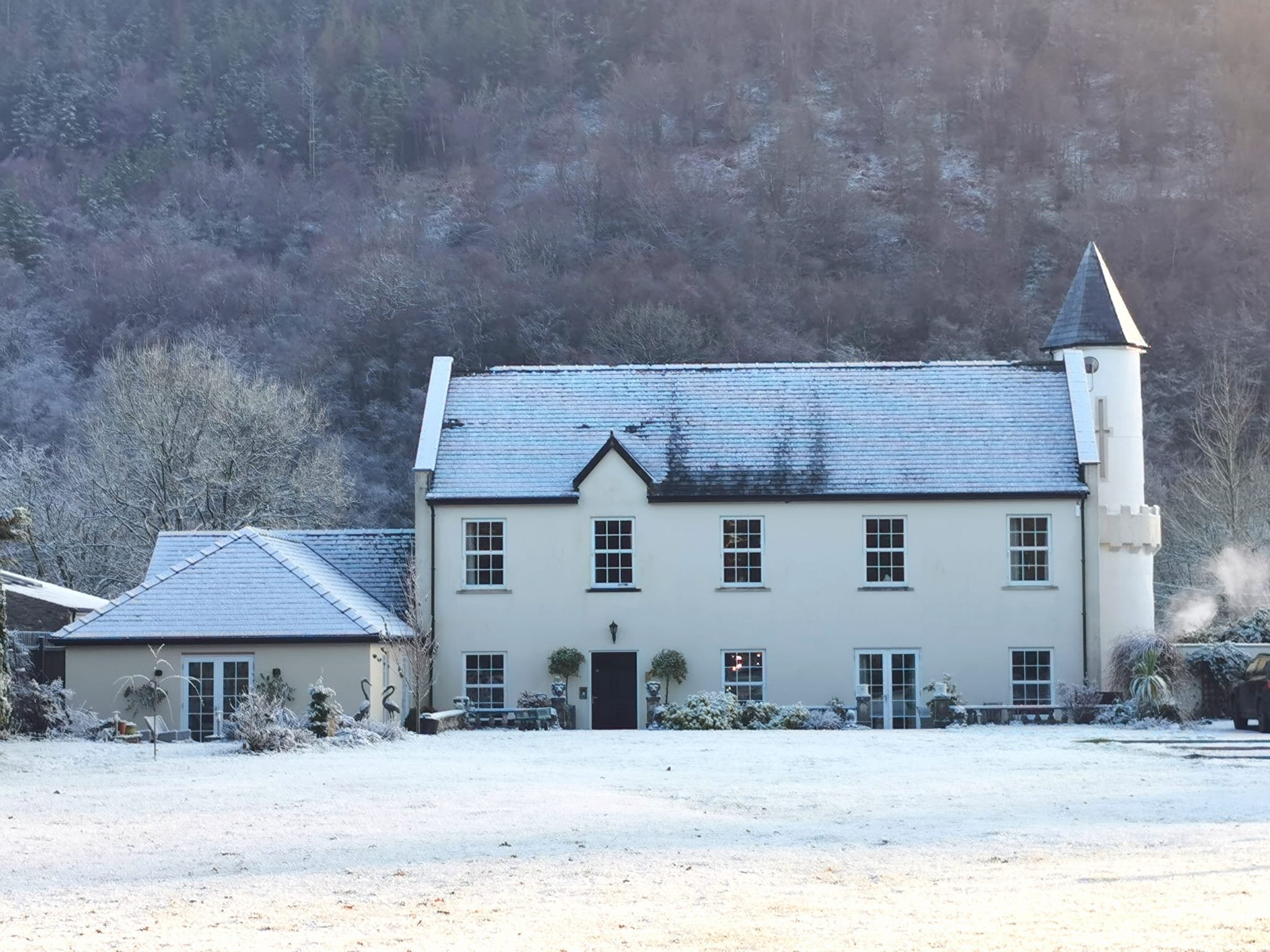 Even if it's cold outside, there will be a warm welcome at Glangwili Mansion