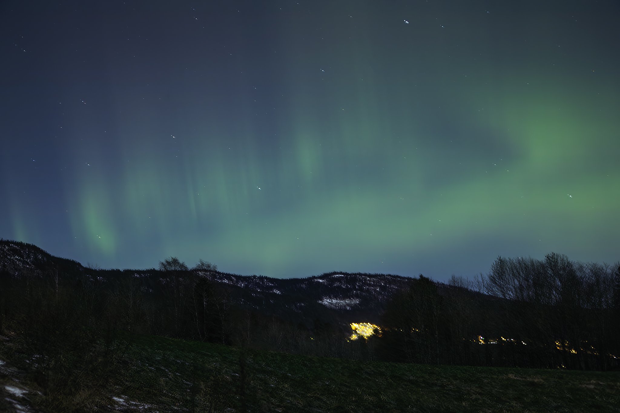 Northern Lights over Finnemarka Lier 1