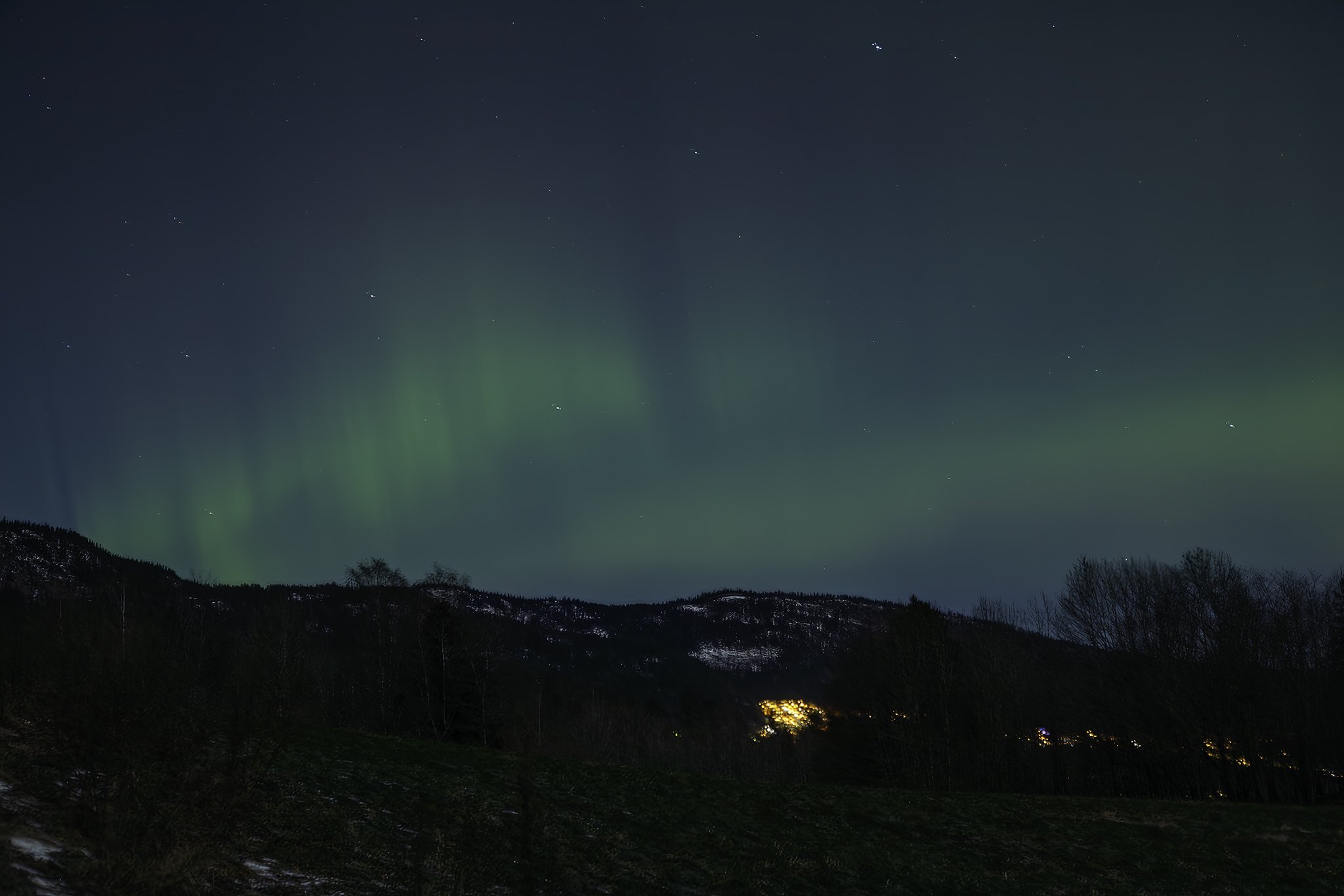 Northern Lights over Finnemarka Lier 3