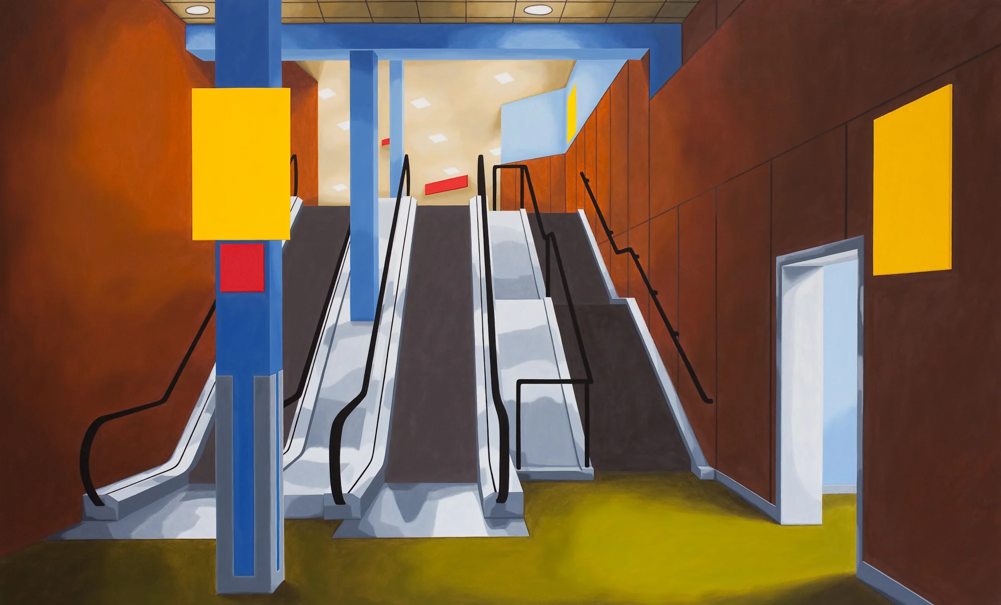 Terminal 1, 2011, Oil on Canvas, 40 X 66 inches