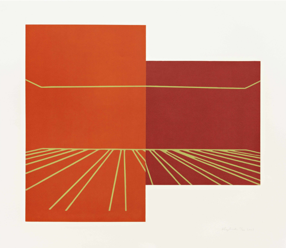 Leaf Glow, Berry Stage , linocut, 29 1/8 x 33 5/8 inches, Pace Prints, edition of 40