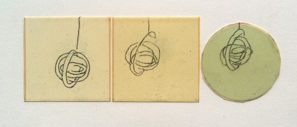 Kate Shepherd, paint chip drawing 1996 wax and graphite on paint chip 2 x 6 inches.jpg