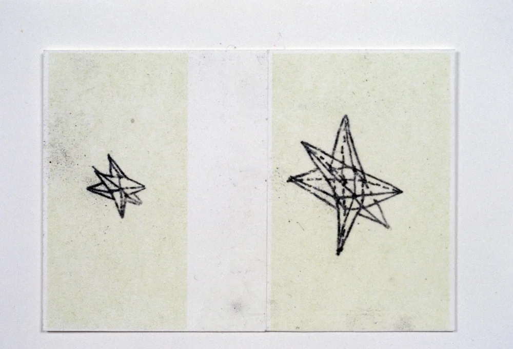 KS97D_Asterists on Palest Green_carbon transfer on lithograph_14x11.jpg