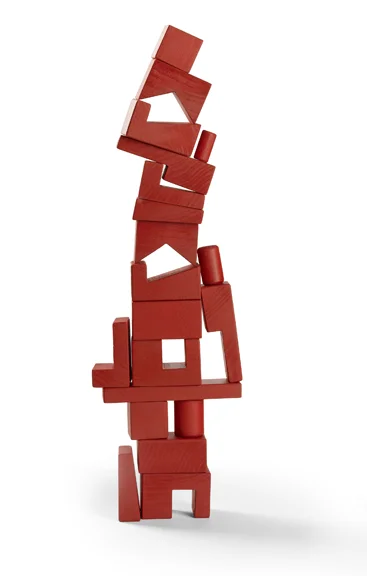 Cockeyed-optimist Stackable Blocks - Red