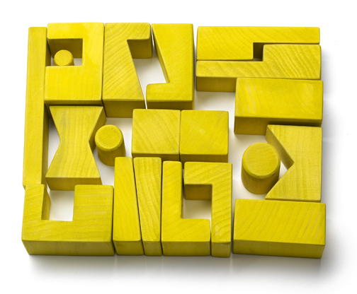 Cockeyed-optimist Stackable Blocks - Yellow