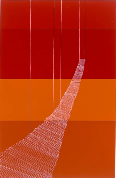 Untitled String Bridge Fuchsia & Orange