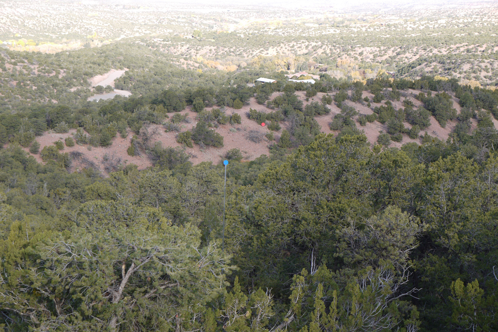 View from Small Amphitheater, Newspaper Points (outdoor commission for private collection in Santa Fe) 2013