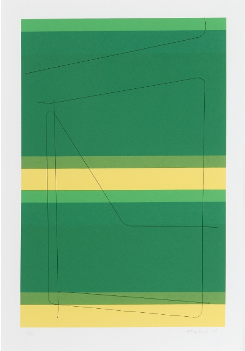 Open Train Car screenprint, 20 7/8 x 143 13/16 inches Galerie Lelong Paris, edition of 11
