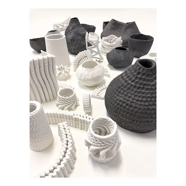 Technological / Craft 🤖🐚❤️ We’ve been making and experimenting over the last few weeks and are developing work towards parametric architecture inspired and informing a new nature across differing scales of fabrication. We’re looking towards how advanced fabrication techniques, alongside material science, can still contain an inherent emotional and soulful existence while allowing such an incredible opportunity towards structural complexity, material efficiency and sustainability 🌱#ceramics #porcelain #architecture #making #technology #craft #robotics #tools #kiln #design #3dprinting #fabrication #texture #art #sculpture #industry #productdesign #beauty #photography #handmade #machinemade #kukaroboticsuk #nature #engineering #material #sustainability