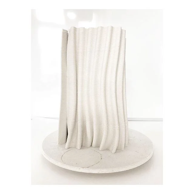 A wonderful week in the studio last week experimenting and making this. A large porcelain sculpture nearly half a meter tall exploring materiality and looking towards the beginnings of generative processes. I’m interested in exploring the relationship between biology and advanced robotic fabrication. Looking forward to firing this once it’s dry. #kukarobotics #kukaroboticsuk #design #nature #inspiration #art #ceramics #generativedesign #kuka #industry40 #machinelearning #ai #architecture #science #materialscience #porcelain #art #sculpture #software #3dprinting #autodesk #wip #experiment #robotics #LUTUM #engineering #sustainability #clay #technology #craft #porcelain