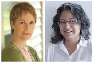 Executive Producer, Kathleen Mulligan (left) and Theatre Wallay Artistic Director, Fizza Hasan (right).