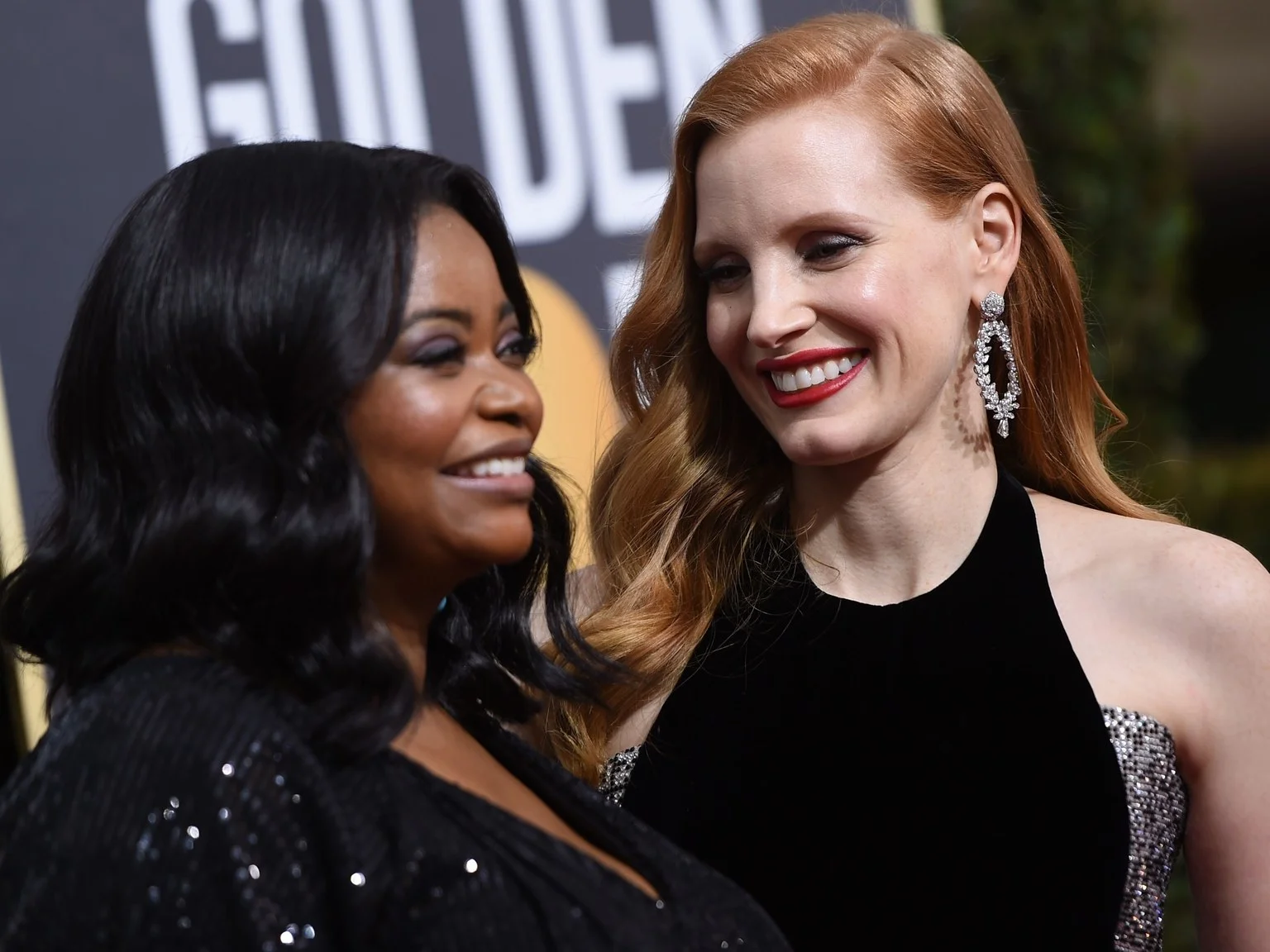 Octavia Spencer and Jessica Chastain. VALERIE MACON/AFP/Getty Images