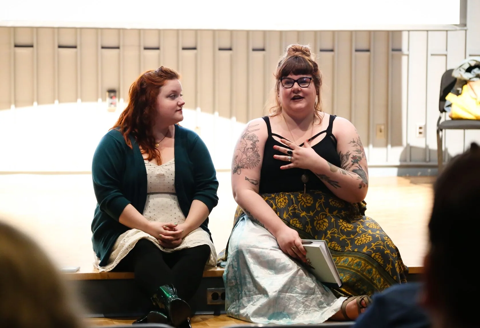 Sage Martin (left) and Maggie Rogers (right) “Fat Discrimination in the American Theatre”