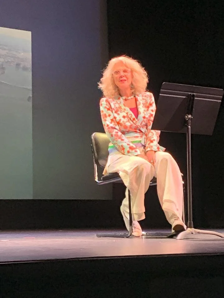 Blythe Danner during a play reading on Day 1.