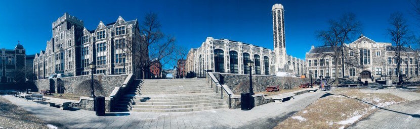 City College of New York in winter.